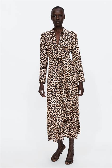 zara dress animal print